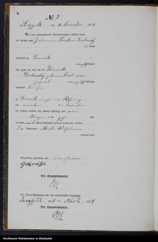 image.from.unit.number "Geburts-Neben-Register Nr 1 - 101"