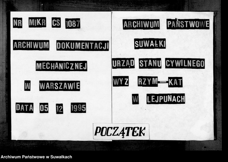 image.from.unit.number "Dowody do Akt Ślubnych Urzędnika Stanu Cywilnego Parafii Lejpunskiej za rok 1857"