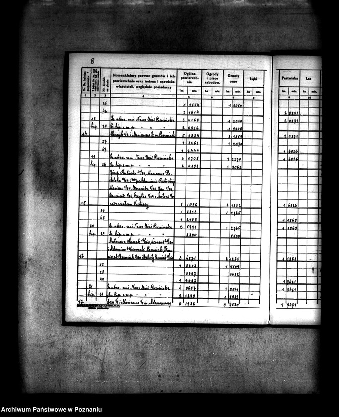 Obraz 11 z jednostki "Rejestr pomiarowy wsi Nowa-Wieś Cienińska /praca scaleniowa/"