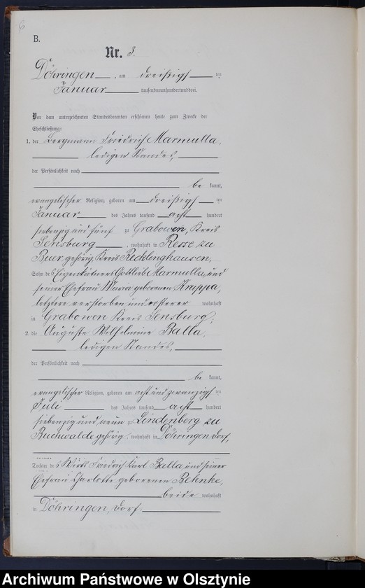 image.from.unit.number "Heiraths-Neben-Register Nr 1 - 19"