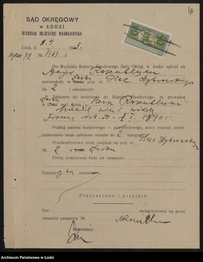 Obraz 18 z jednostki "Hersz Rozenblum- handel win i wódek"