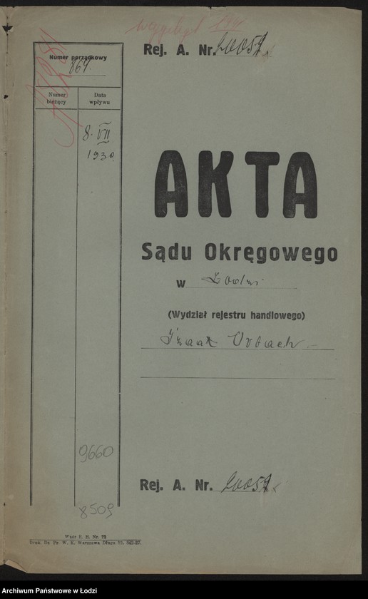 Obraz 2 z jednostki "Izaak Orbach- drobna sprzedaż manufaktury bawełnianej"