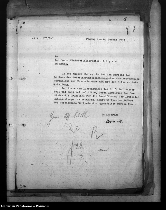 Obraz 11 z jednostki "Unterbringung der Anstalt für Lebensmitteluntersuchung"