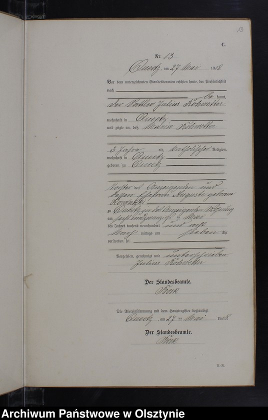 image.from.unit.number "Sterbe-Neben-Register Nr 1 - 23"