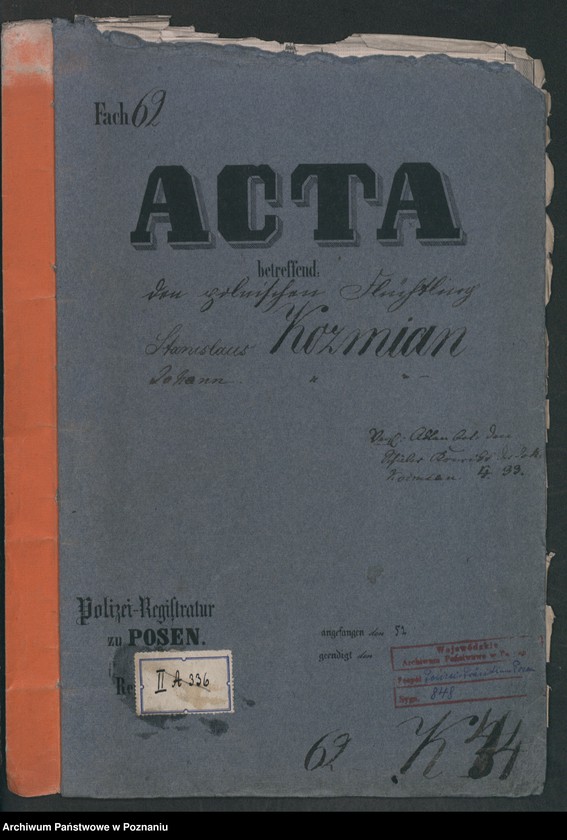 Obraz 2 z jednostki "A. betr. Stanislaus und Johann von Koźmian"