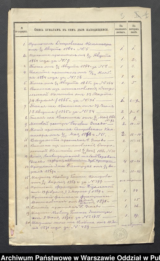 image.from.unit.number "O urządzaniu chłopów byłej rządowej wsi Uczniewo, gm. Jasienica wchodzącej w skład prywatnej własności Uczniewo należące do ziemianina Franciszkowi Bujalskiemu"