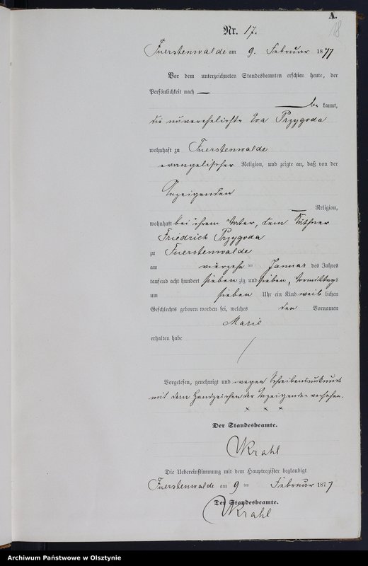 image.from.team "Urząd Stanu Cywilnego w Księżym Lasku pow. szczycieński"