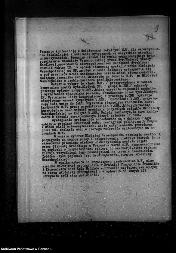 Obraz 13 z jednostki "Sprawozdanie kwartalne z życia polskich legalnych stowarzyszeń i związków za okres od 1 stycznia 1935 r. do 30 września 1935 r."