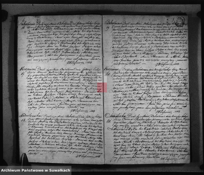 image.from.unit.number "Duplikat Aktów Urodzonych zaślubionych i Zejscia Parafii Bakałarzewo za rok 1861 sporządzony"