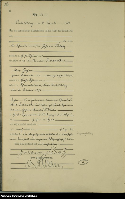 image.from.unit.number "Sterbe-Haupt-Register Nr 1 - 46"