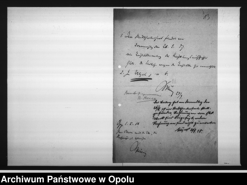 Obraz 14 z jednostki "[Ausschuss für Kriegsaufklärung - rachunki, korespondencja w sprawie pociągnięcia prądu w szkole]"