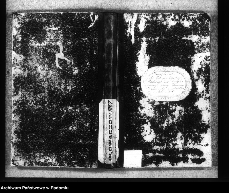 image.from.unit.number "Duplikat akt religijno cywilnych urodzonych, zaślubionych i zmarłych w parafii Głowaczów dekanacie i okręgu kozienickim w roku 1867"