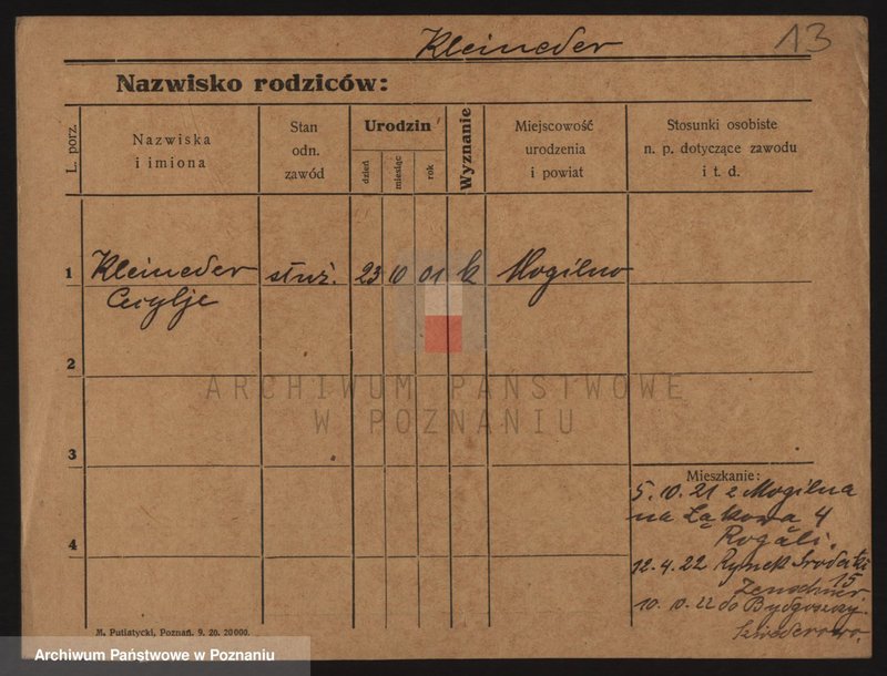 Obraz 13 z jednostki "Klajneder (Klein..) - Klapwyk"