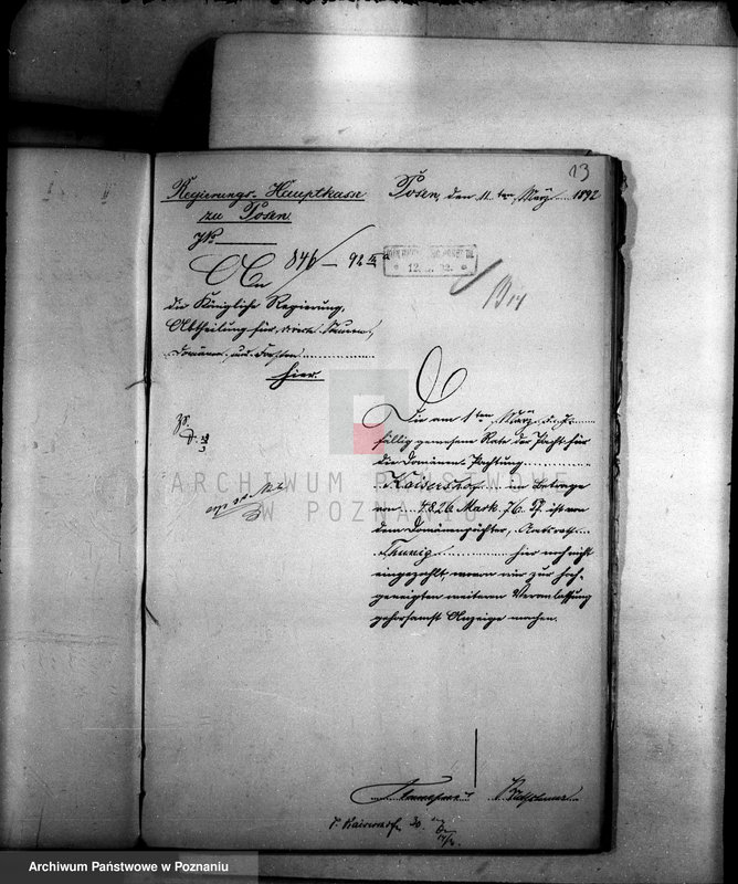 Obraz 17 z jednostki "Die Einziehung der Pachtruckstande des Domänen Pachten Thunig zu Kaisershof /czynsze dzierżawne domeny Duszniki/"