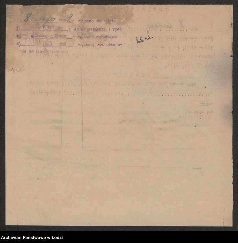 Obraz 15 z jednostki "Gustaw Rother- sprzedaż towarów tkackich"