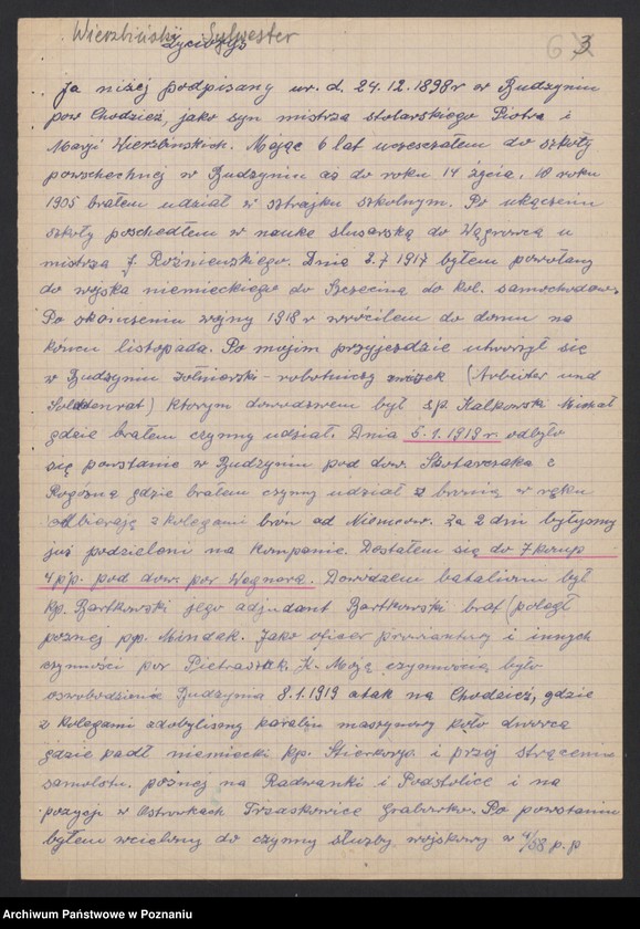 Obraz 19 z jednostki "Życiorysy powstańców wielkopolskich: W - tom lV /Wielobiński Jan - Witczak Marcin/."