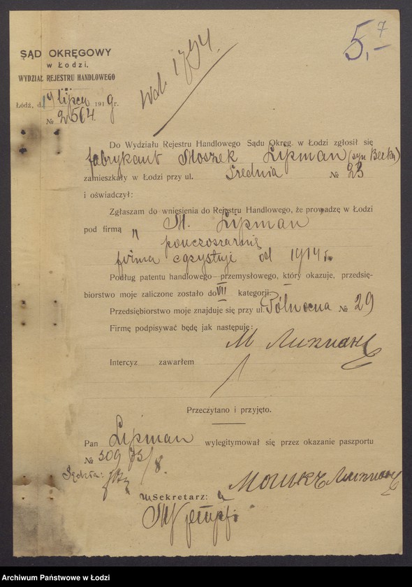 Obraz 9 z jednostki "Moszek Lipman – ponczoszarnia"