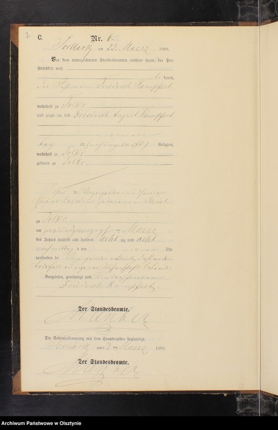 image.from.unit.number "Sterbe-Neben-Register Nr 1 - 19"