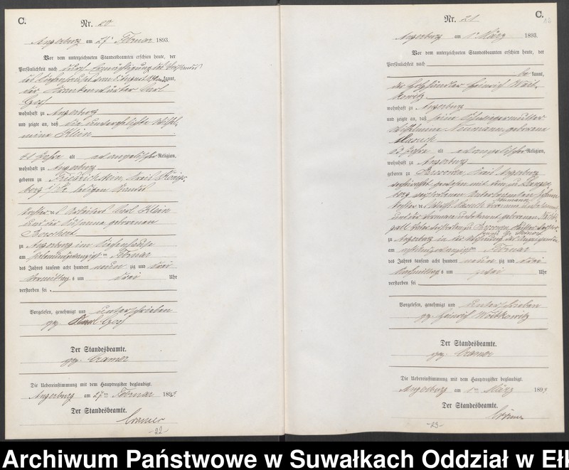 image.from.unit.number "Sterbe-Neben-Register des Preussischen Standes-Amtes Angerburg Kreis Angerburg"