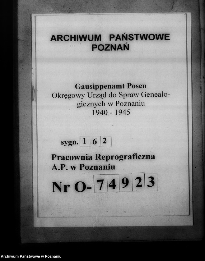 Obraz 1 z jednostki "[Wykaz ksiąg urodzeń, małżeństw i zgonów przejętych z parafii katolickich z powiatu szubińskiego]"