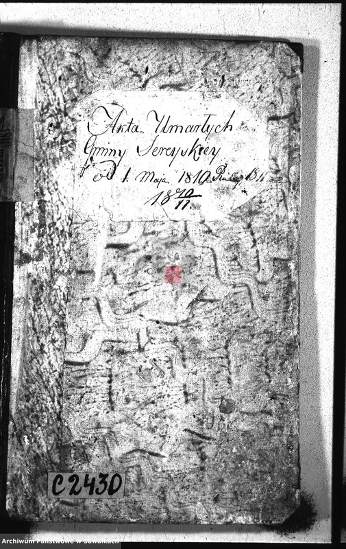 image.from.unit.number "Akta umarłych gminy sereyskiey od 1-go maja 1810 ru"
