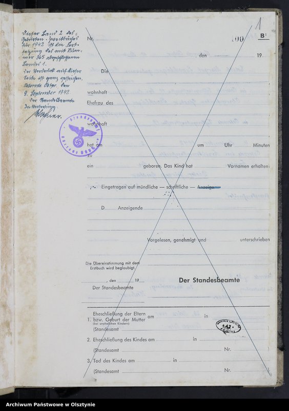 Obraz 3 z jednostki "Geburtenbuch/Zweitbuch/Tom II,Nr 366 - 517"