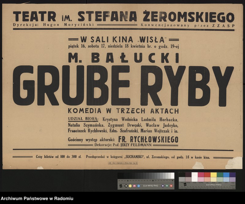 Obraz 8 z kolekcji "Plakaty i afisze teatralne z okresu Polski Ludowej"