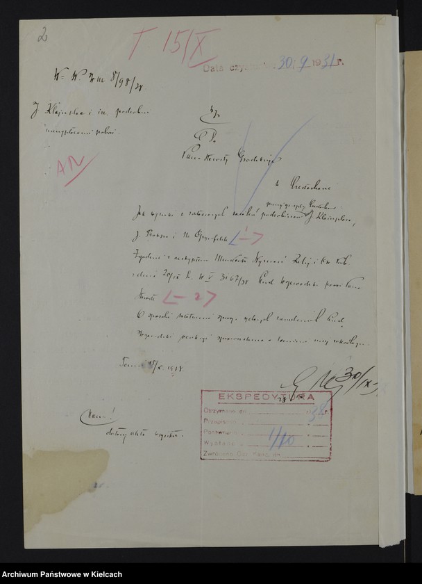 image.from.unit.number "[Sprawy gmin wyznaniowych żydowskich powiat Częstochowa]"