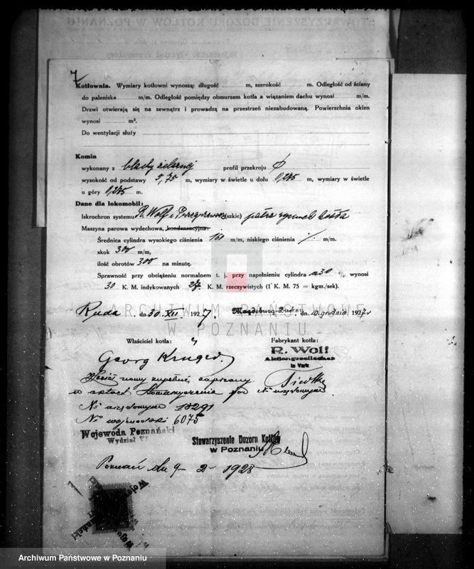 Obraz 11 z jednostki "Gospodarstwo rolne i młyn w Rudzie pow. obornicki własność. J. Kruger nr woj. kotła 6075"