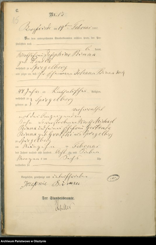 image.from.unit.number "Sterbe-Haupt-Register Nr 1 - 65"