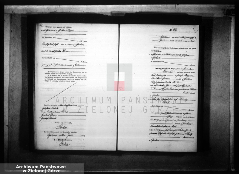 Obraz 20 z jednostki "Heirats-Neben-Register, Band II von No 170 bis No 297"