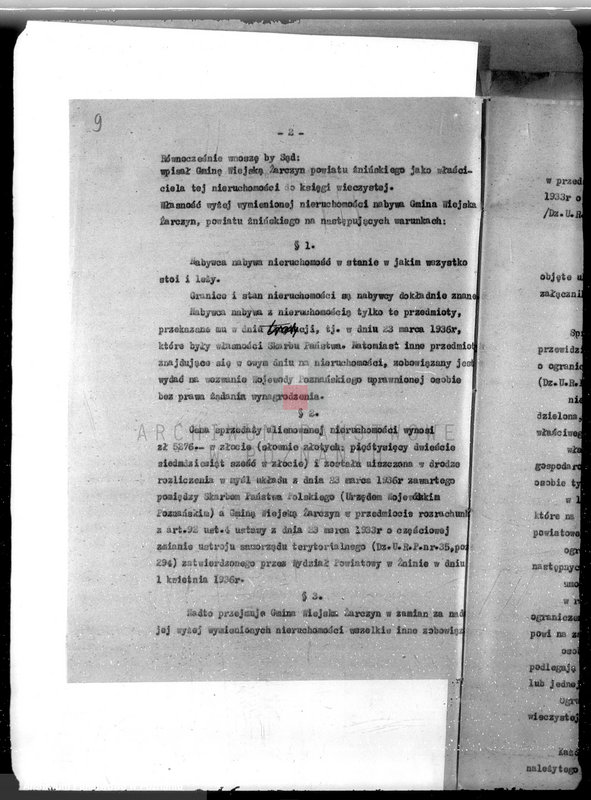 Obraz 14 z jednostki "Przewłaszczenie ziem dotacyjnych w gminie Żar czyn powiatu żnińskiego"