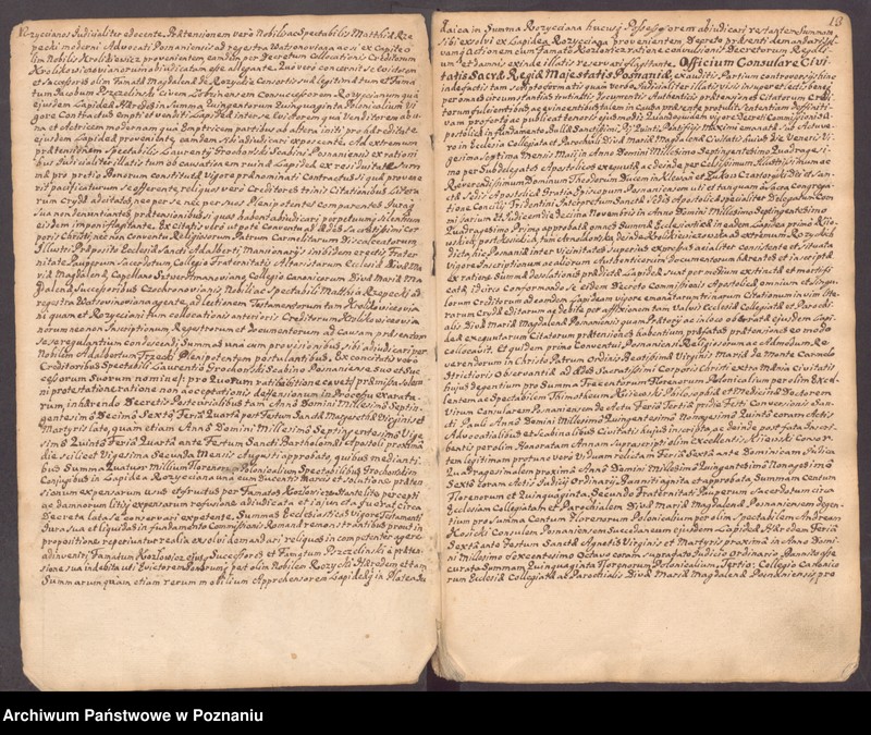 Obraz 11 z jednostki "Prothocollum nobilis officii consularis civitatis SR.Mtis Posnaniae."