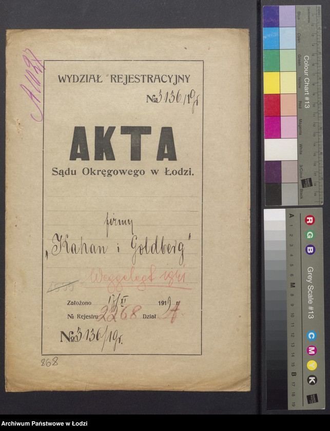 Obraz 2 z jednostki "Jakób Kahan, Lajzer Lipman Goldberg- detaliczna sprzedaż drzewa opałowego"