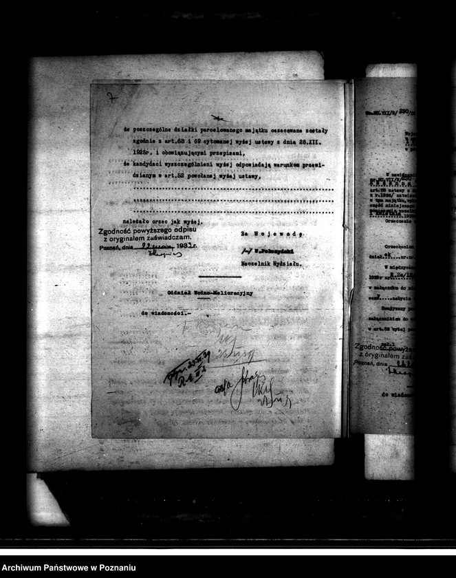 Obraz 11 z jednostki "Majątek Różanna powiatu mogileńskiego /sprawy parcelacyjne/"