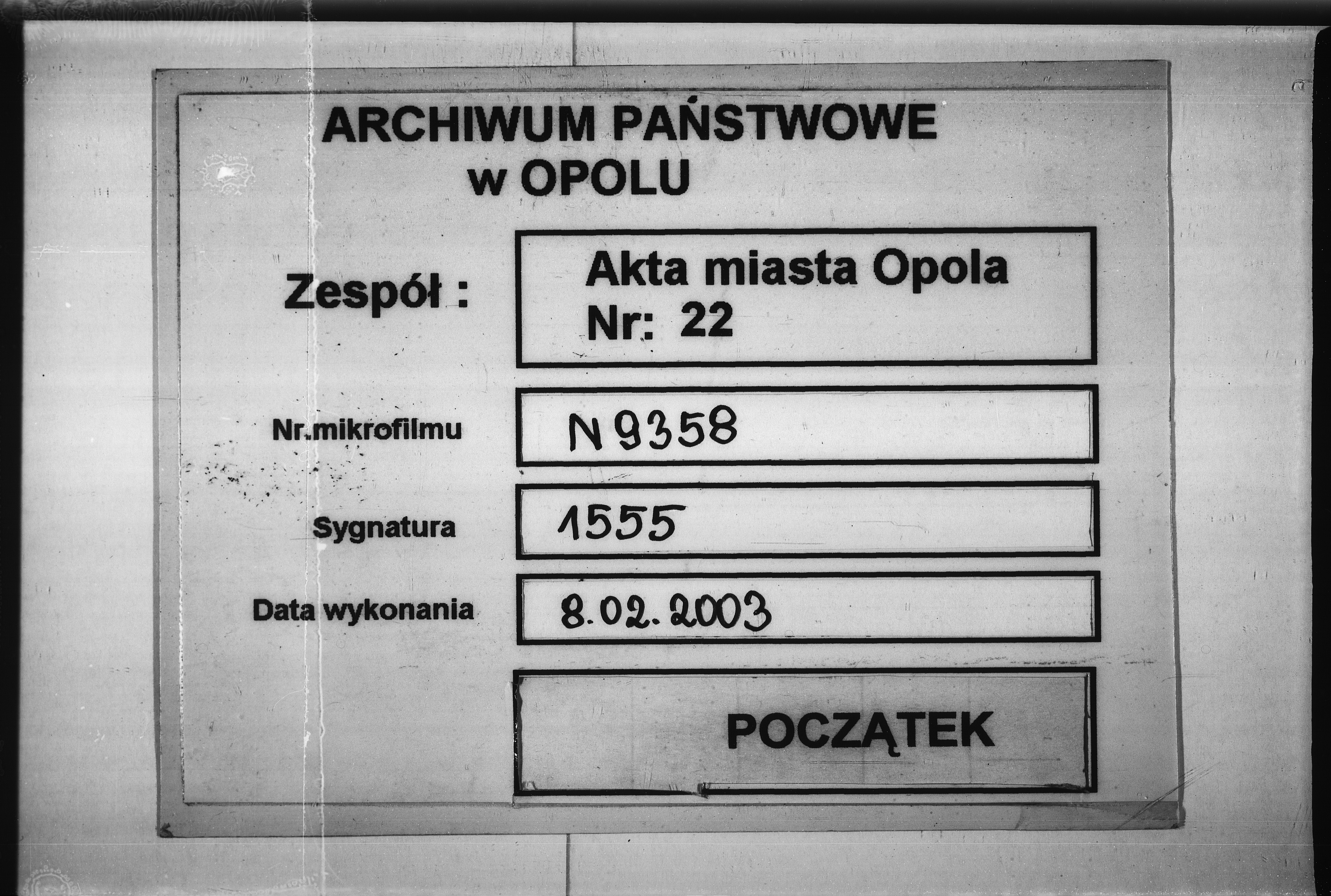 Obraz 1 z jednostki "Acta betreffend Marktpreis-Tabellen"