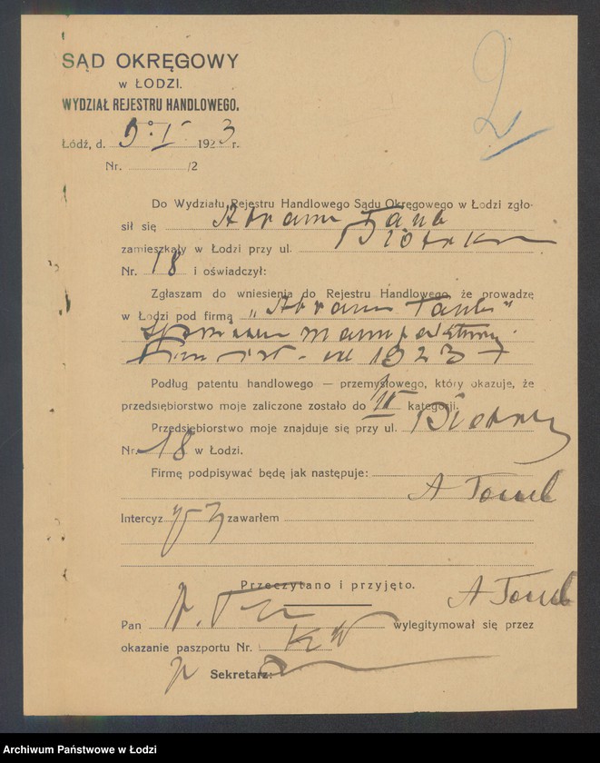 Obraz 4 z jednostki "Abram Taub – sprzedaż manufaktury"