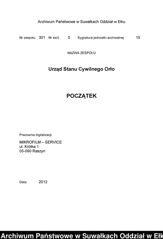 Obraz 3 z jednostki "Sterbe-Neben-Register des Königlich Preussischen Standes-Amtes Orlen Kreis Loetzen"
