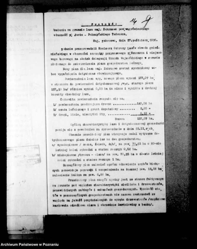 Obraz 18 z jednostki "Majętność leśna Zakrzewo powiat wągrowiecki"