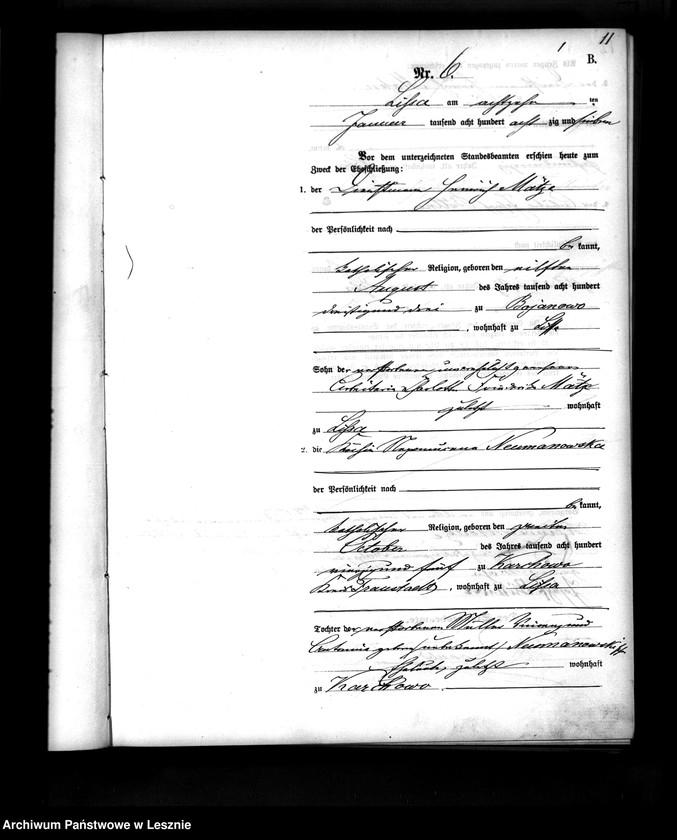 Obraz 14 z jednostki "[Księga małżeństw]"