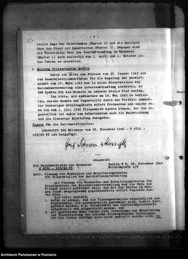 Obraz 17 z jednostki "Vereinfachung der Reichsbauverwaltung. Bewerbungen von Grundstücken"