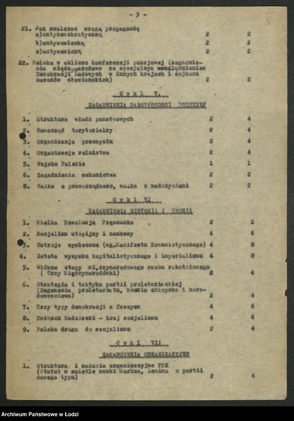 Obraz 9 z jednostki "[Wojewódzka Szkoła Partyjna Polskiej Partii Robotniczej] - programy i bibliografia"