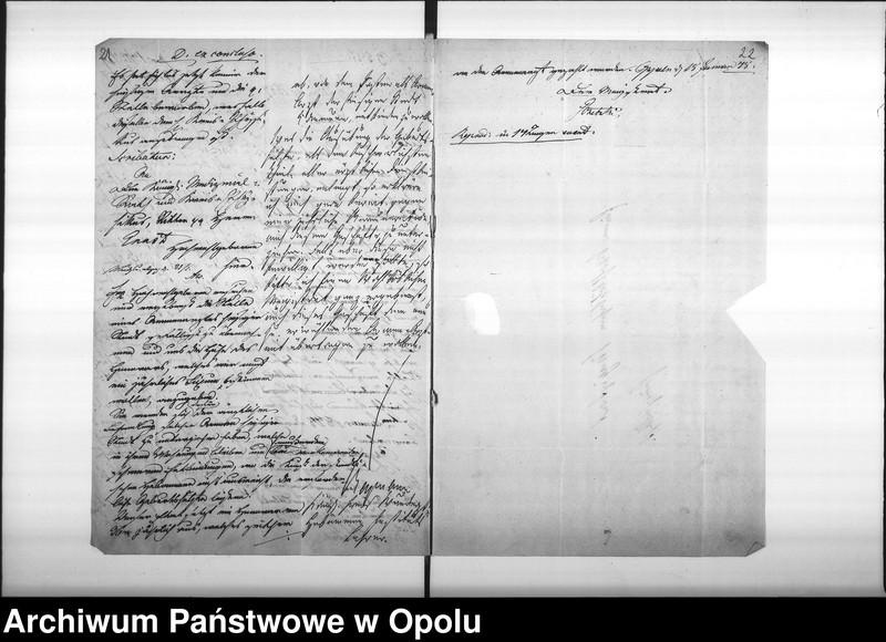 Obraz 18 z jednostki "Acta des Magistrats zu Oppeln betreffend: die Anstellung eines Armen-Arztes, resp. 4er Armenärzte de Anno 1847"