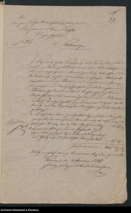 Obraz 15 z jednostki "A. betr. die Auslieferung des russischen Dezerteurs Simon Adamow aus Kalisch"