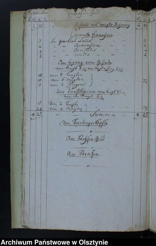image.from.unit.number "Jahr Kirchen Rechnung der Waltersdorfschen Kirche aller Einnahme und Ausgabe wie auch Bau-Rechnung"