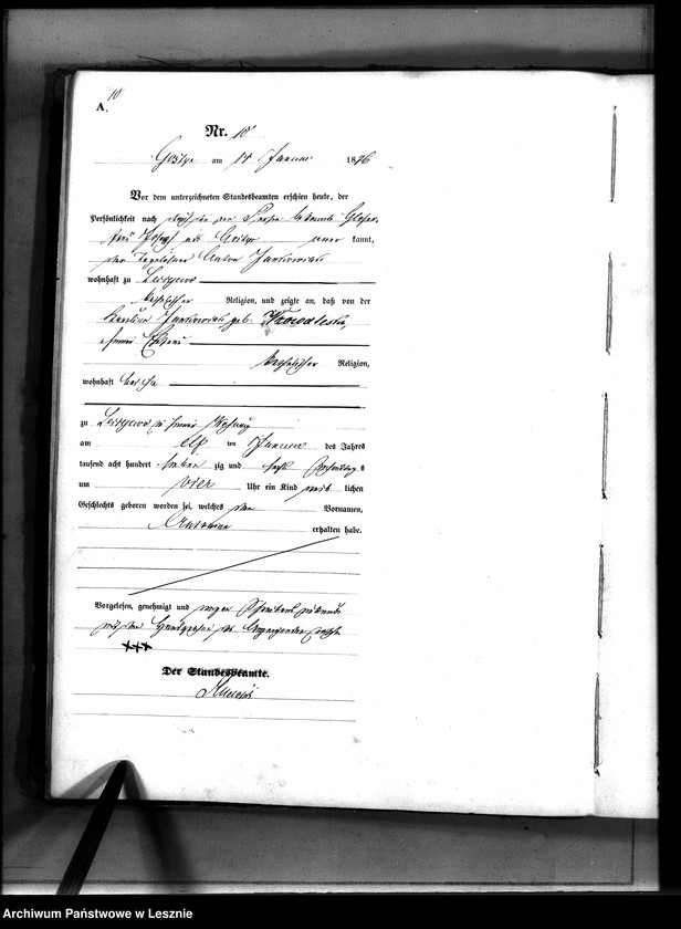 Obraz 13 z jednostki "[Księga urodzeń - wieś]"