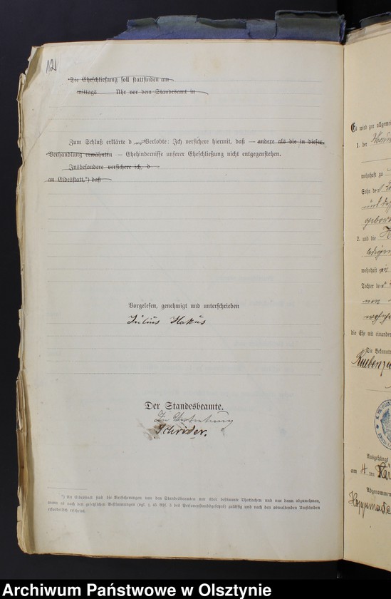 image.from.unit.number "Beläge zum Heiraths-Register"