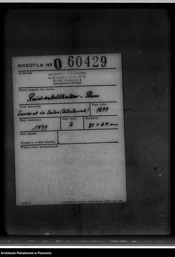 Obraz 2 z jednostki "Landrat in Leslau (Włocławek)"