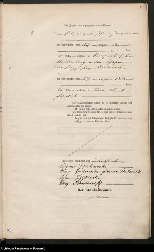 Obraz 5 z jednostki "Księga miejscowa małżeństw tom I [Rejestr główny małżeństw]"