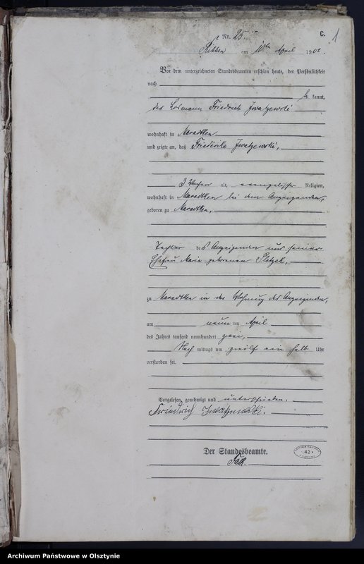 image.from.unit.number "Sterbe-Neben-Register Nr 25 - 78"